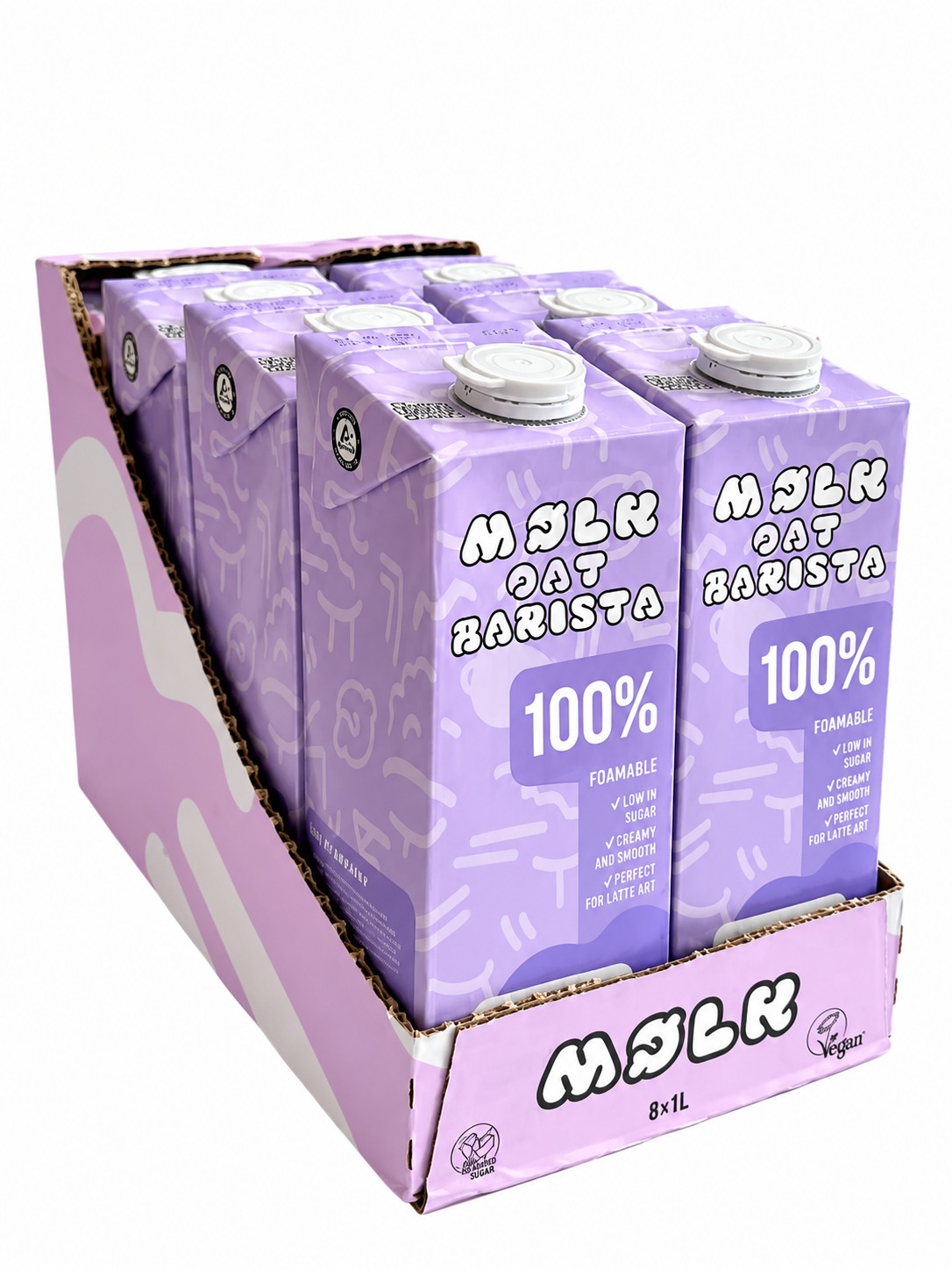 Moelk Barista Lapte pe baza de ovaz 8 x 1L