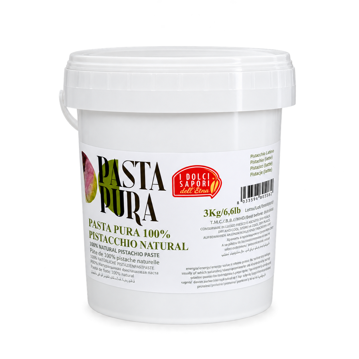 Pastă pură de fistic 100% naturală 3kg Dolci Sapori